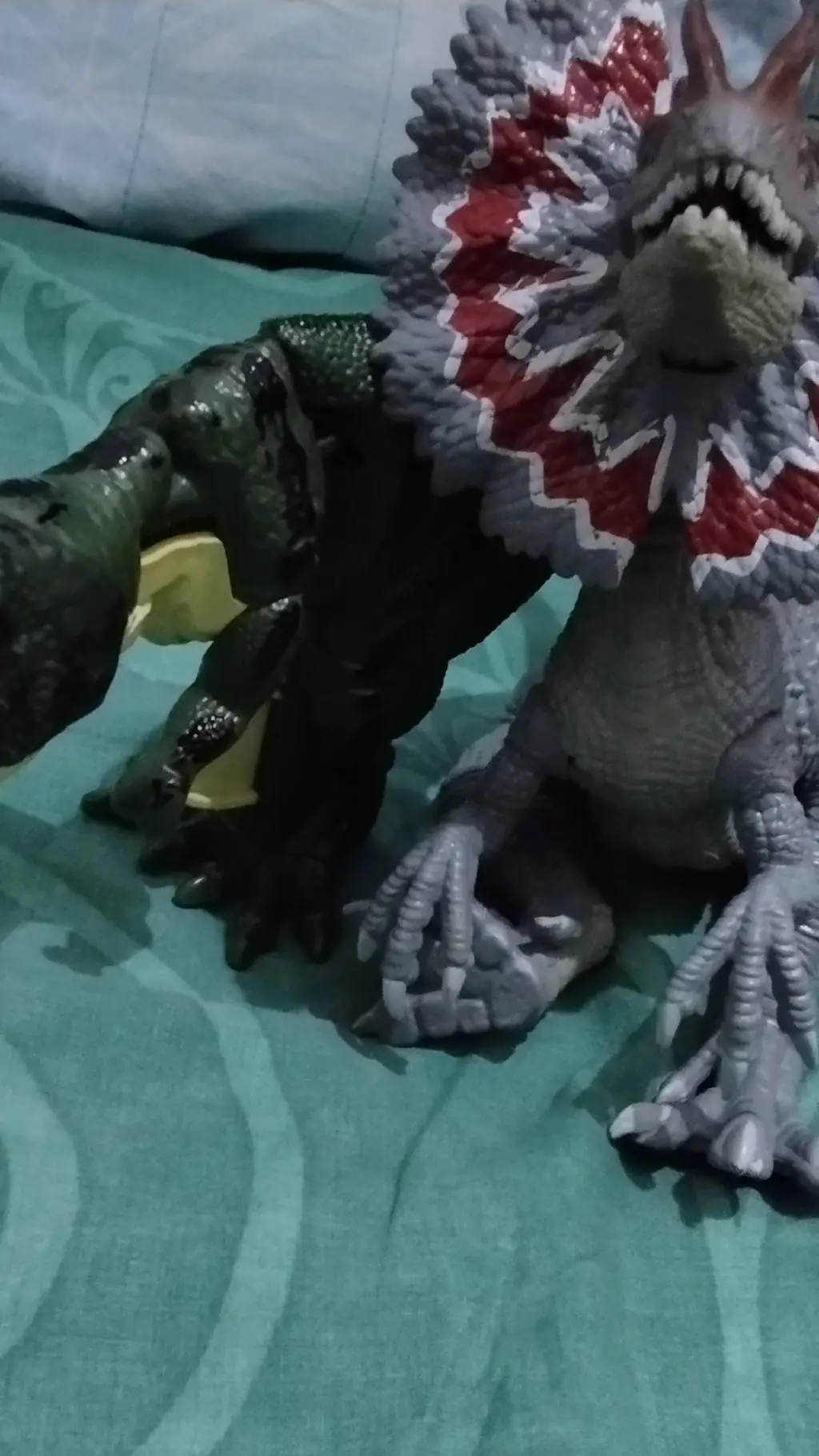 ai character: dilo and rex background