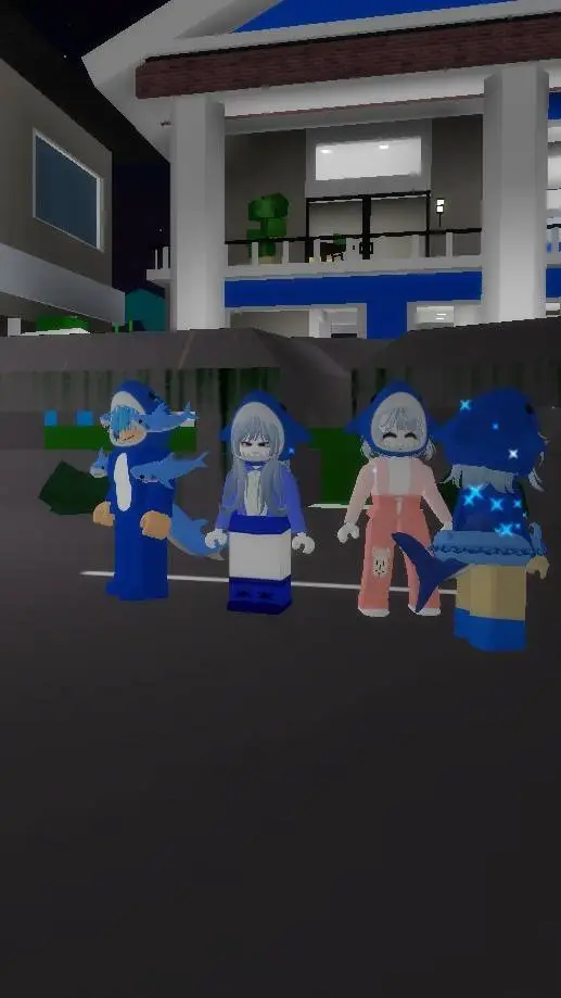 ai character: the shark family🦈 background