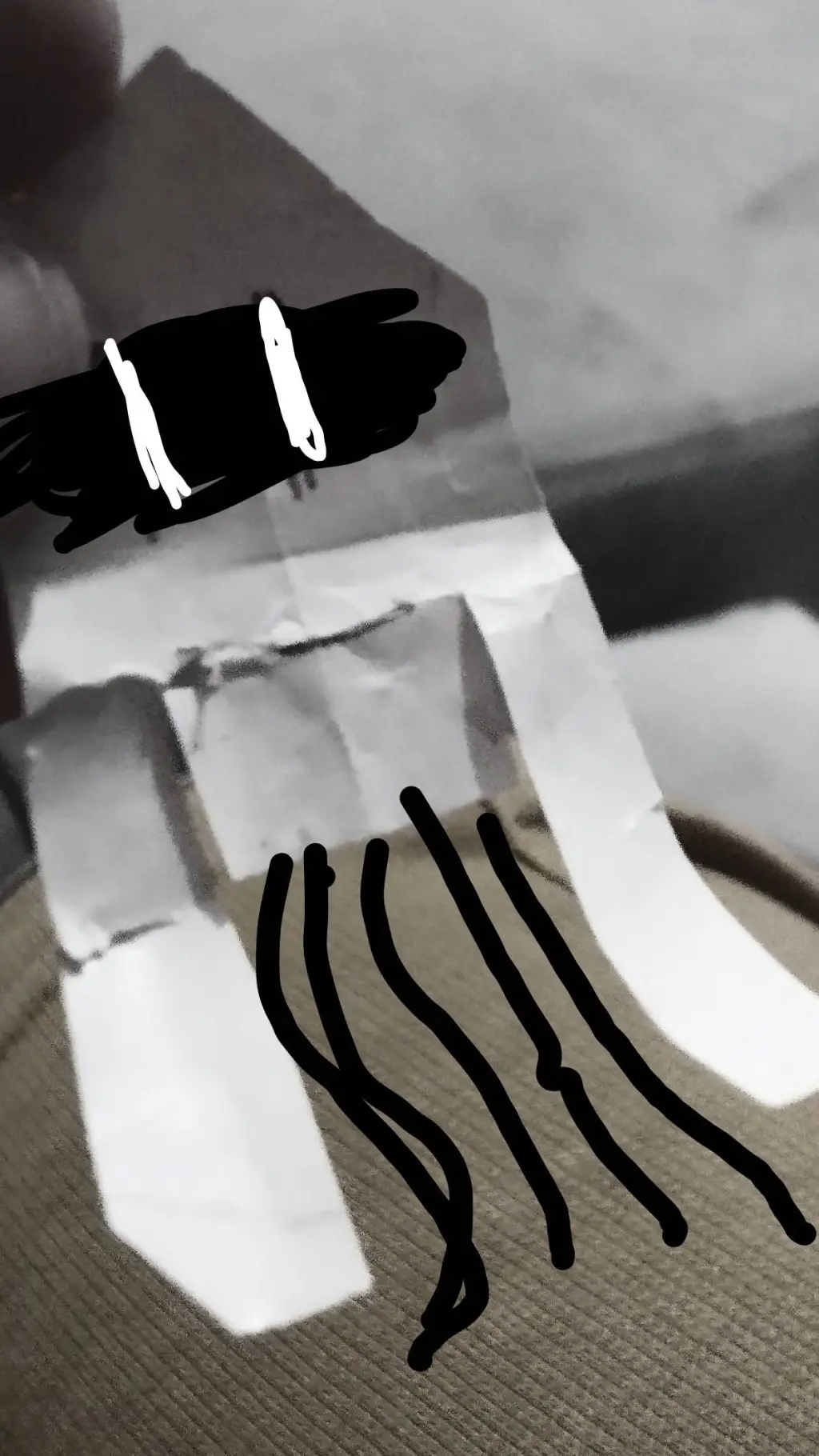 ai character: dark paper creep  background