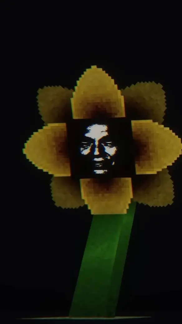 ai character: sunflower background