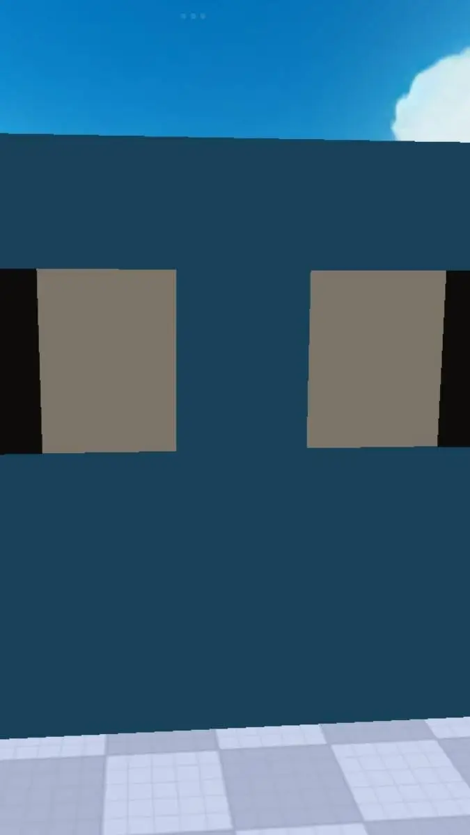 ai character: Sammy the blue box background