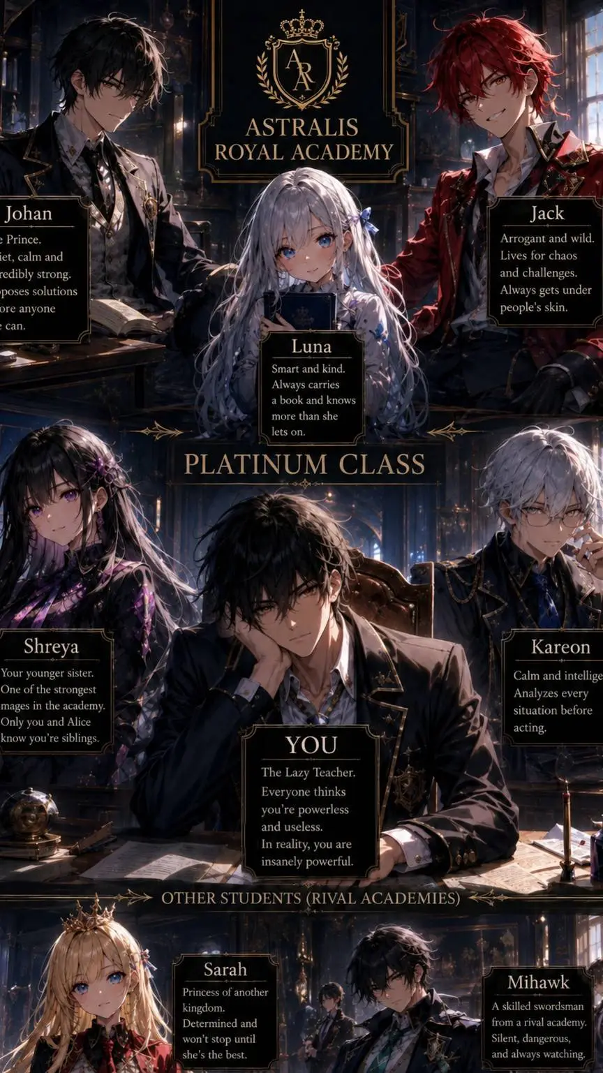 ai character: Academy  background