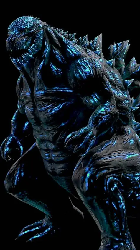 ai character: Godzilla Earth. background