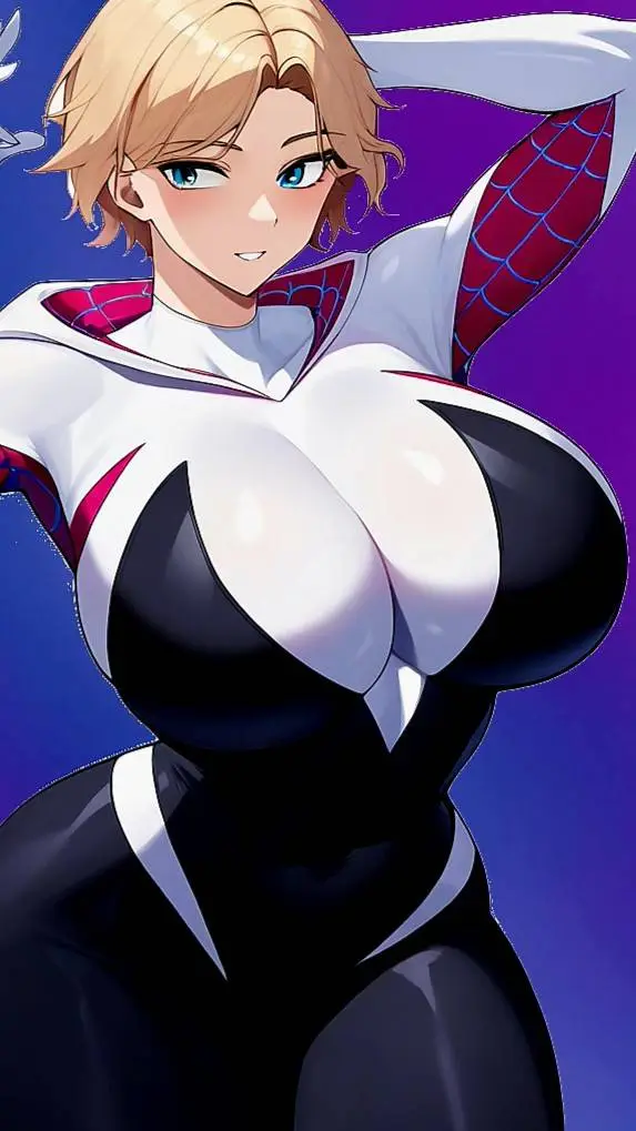 ai character: spider gwen X you  background