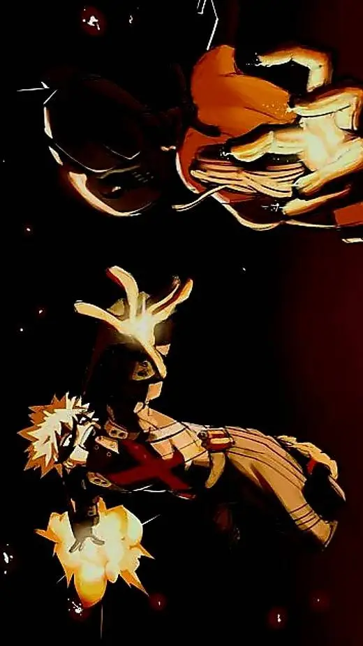 ai character: Bakugo VS reze  background