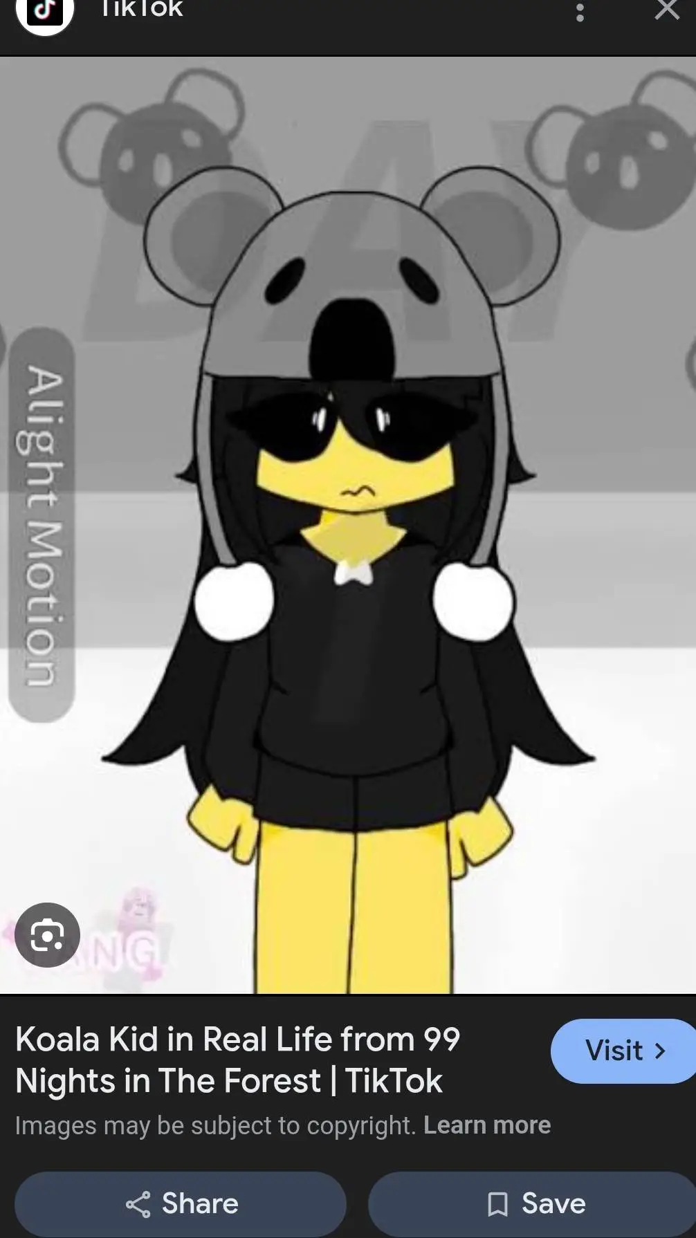 ai character: koalakid:) background