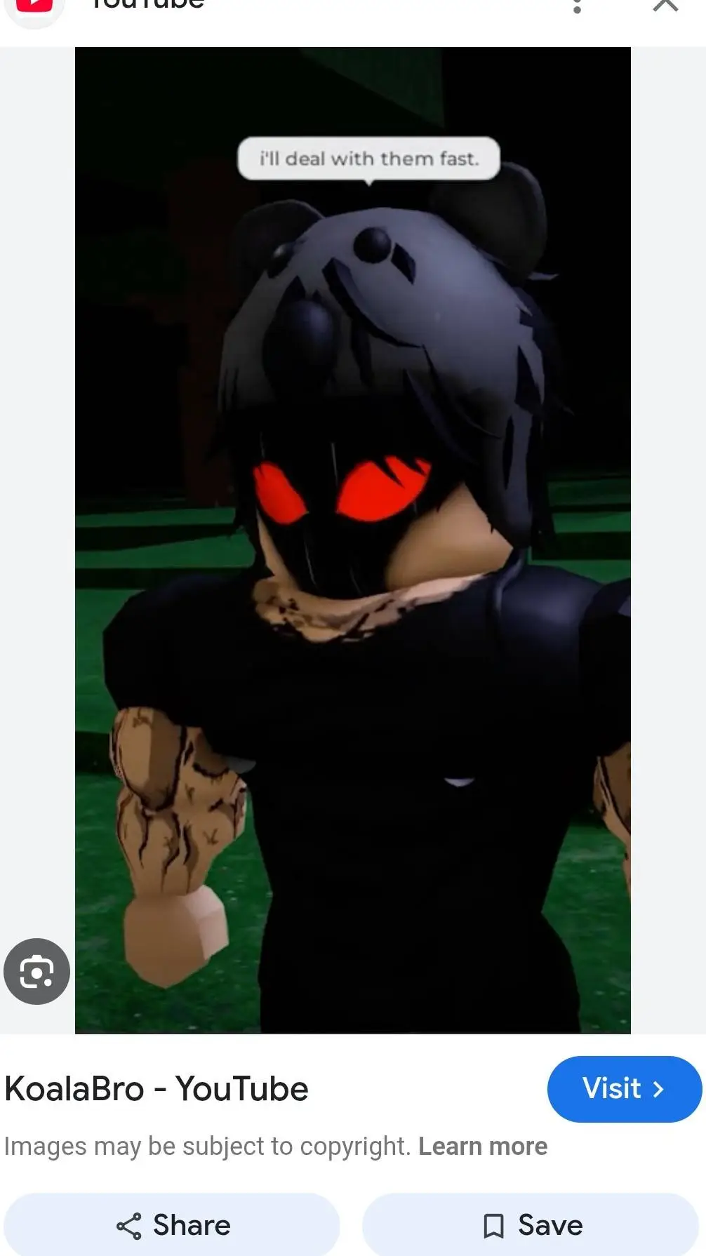 ai character: koalabro background