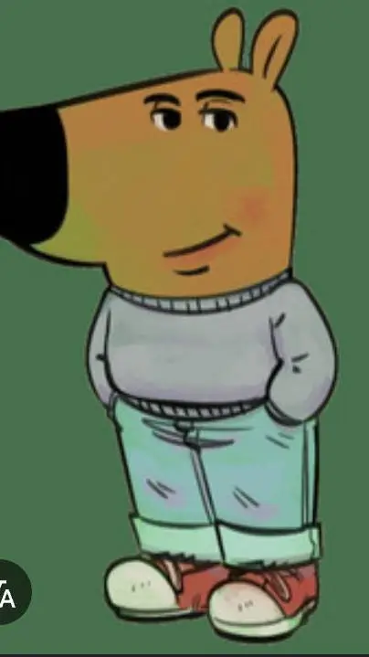 ai character: chill guy background