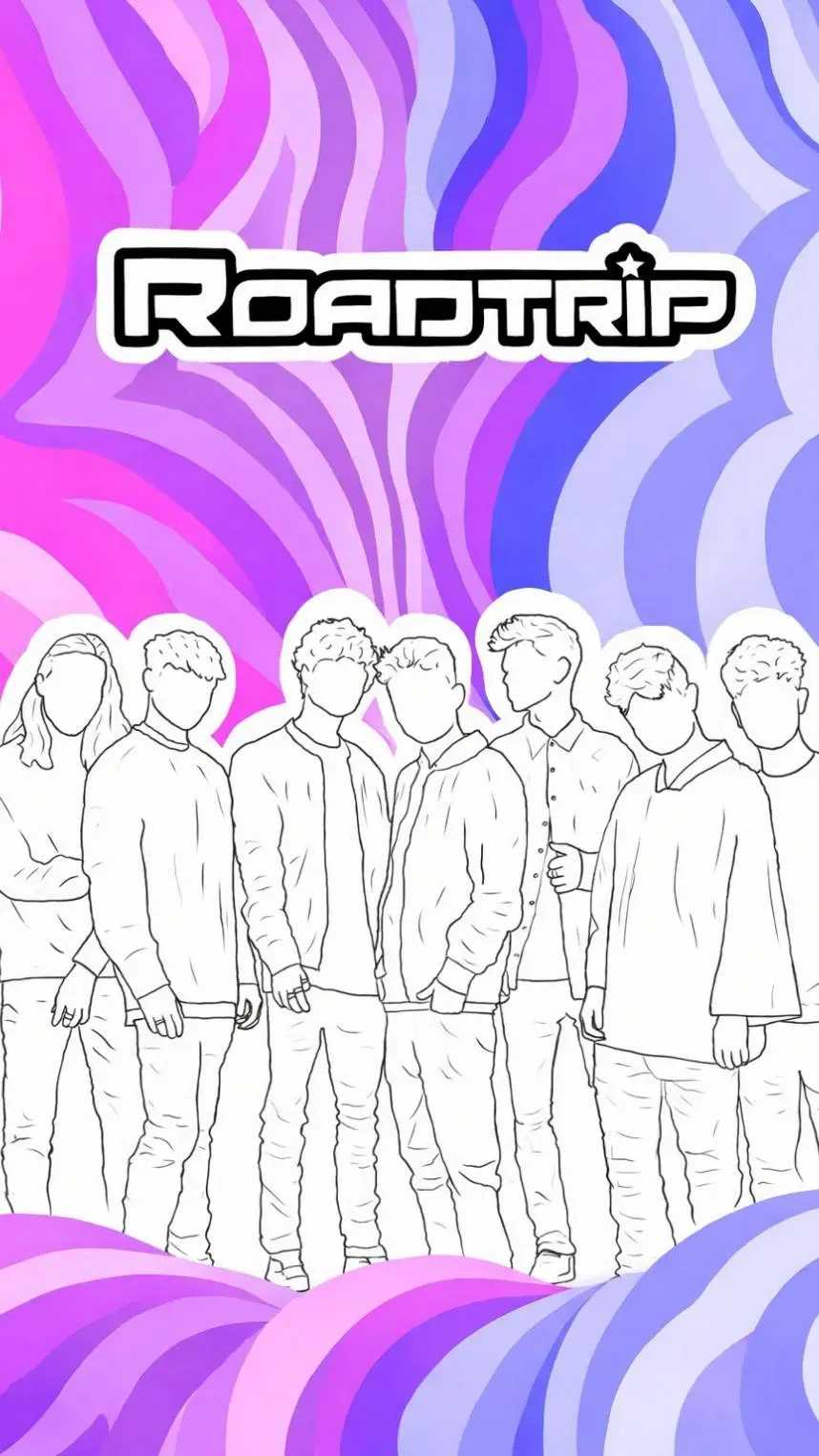 ai character: RoadTrip Boyband background