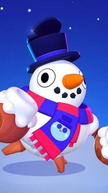 ai character: Snowman Tick ☃️🌨❄️ background