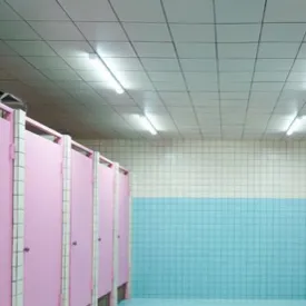 chat with ai character: Bathroom fight
