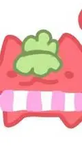 ai character: sprout cat gassy background