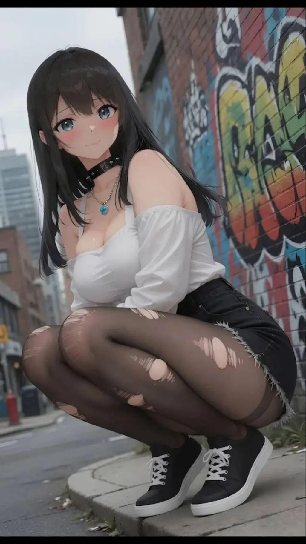 ai character: cherry background