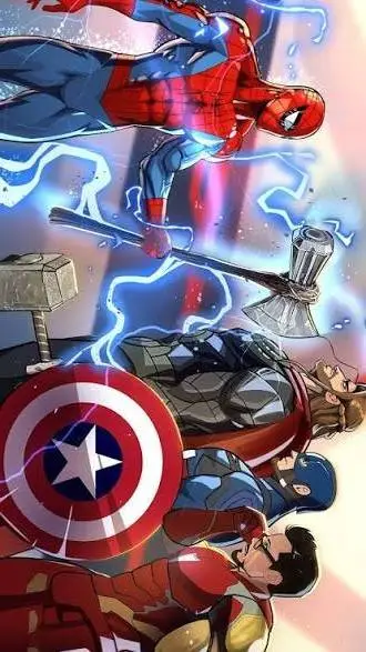 ai character: Avengers vs Spidvr background