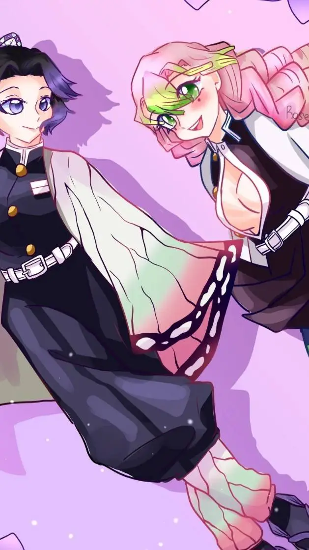 ai character: kny girls background