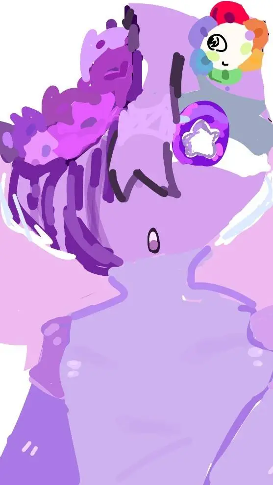 ai character: PURPLY NEW OC background