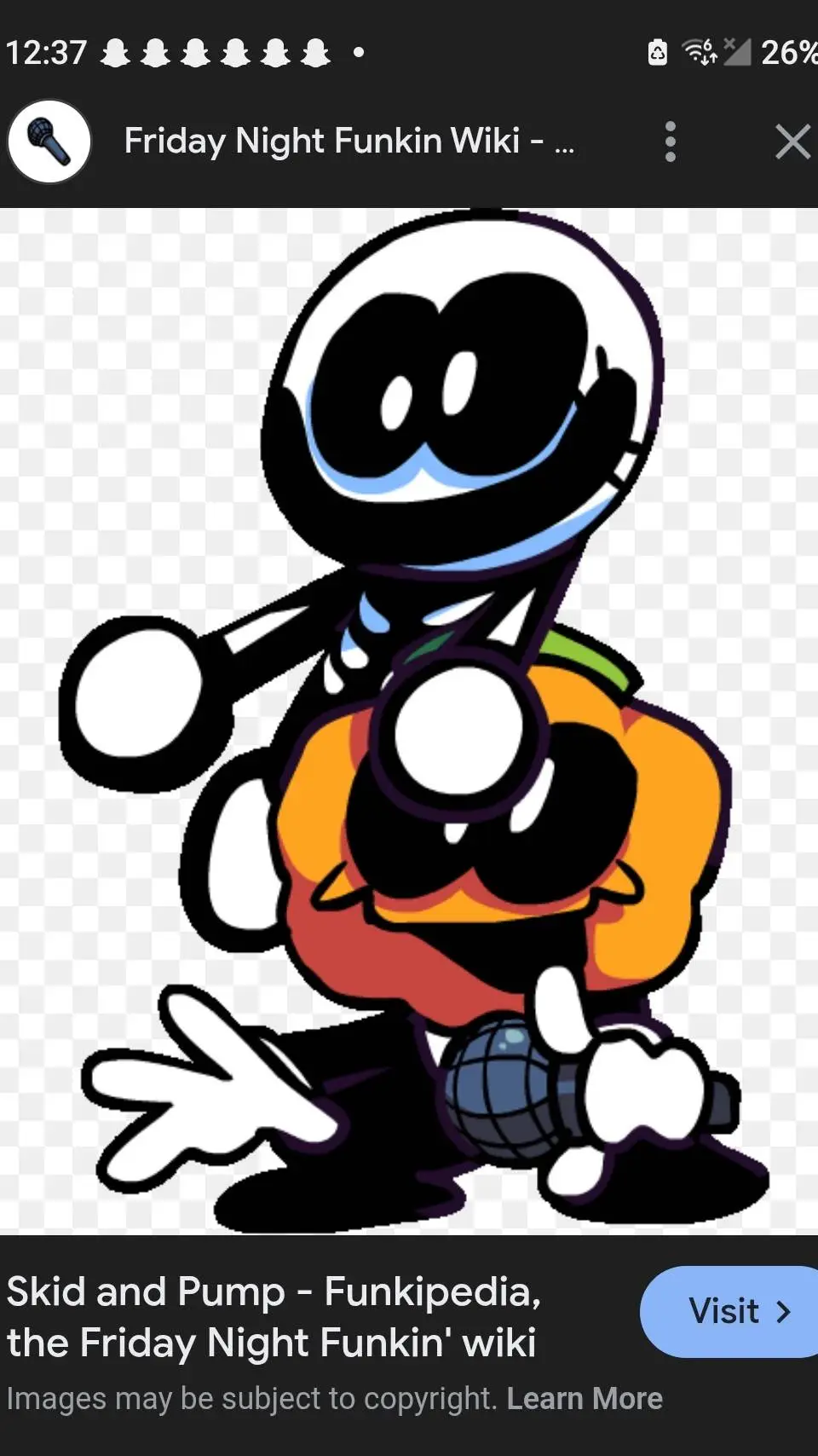 ai character: skid and pump background