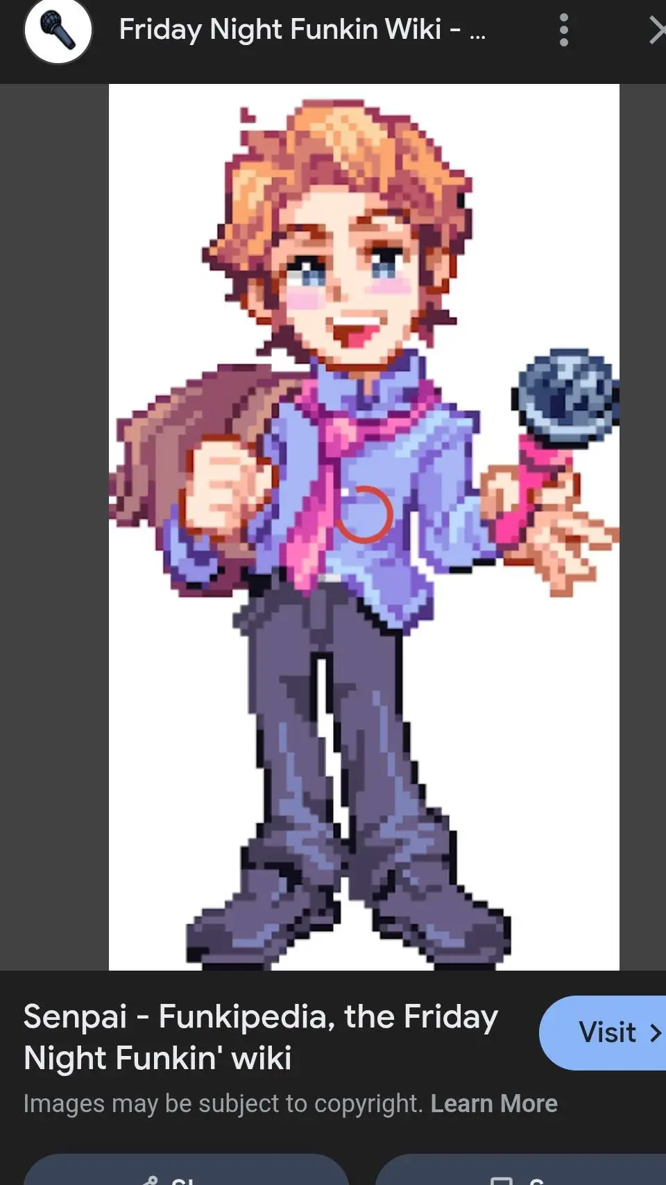 ai character: senpai  background