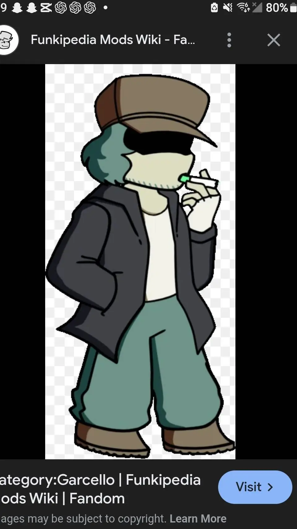 ai character: garsello  background