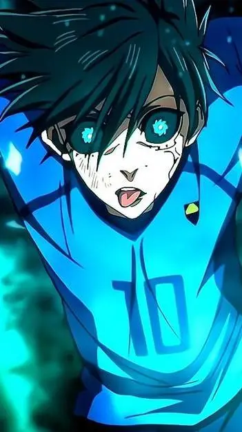 ai character: rin Blue lock  background