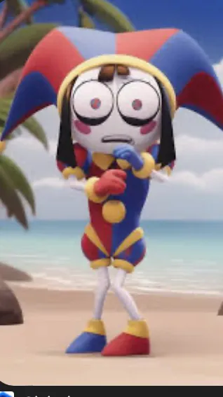 ai character: The digital circus background