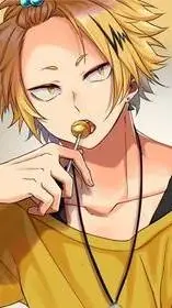 ai character: Denki Kaminari background