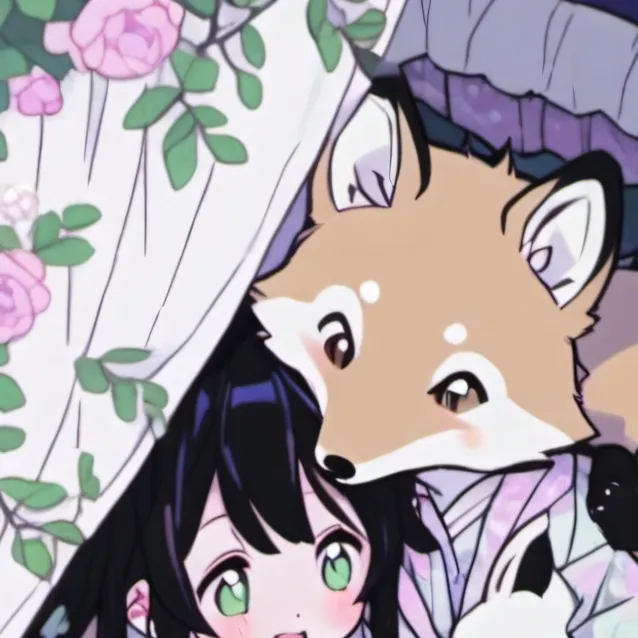 chat with ai character: foxes under bed