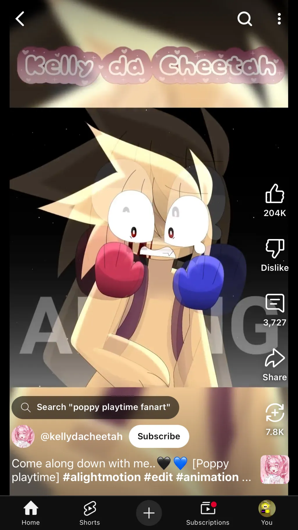 ai character: Poppy play time  background