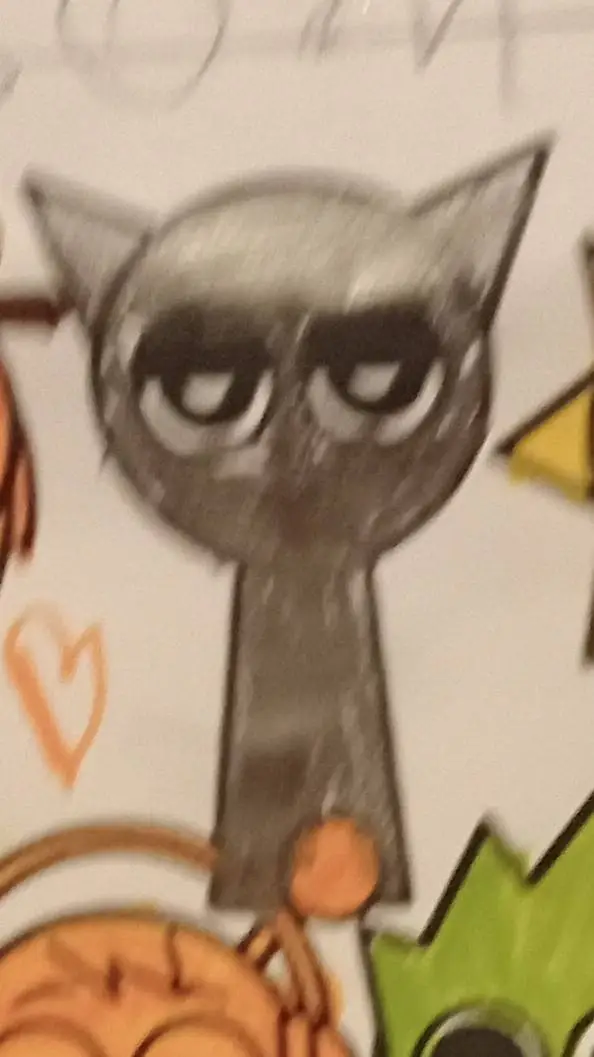 ai character: Grey background