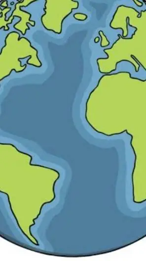 ai character: mean earth and sun background