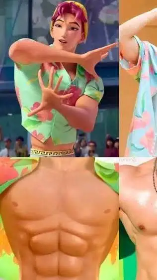 ai character: Abby but ai background