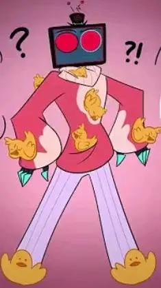 ai character: Vox in a sweater!  background