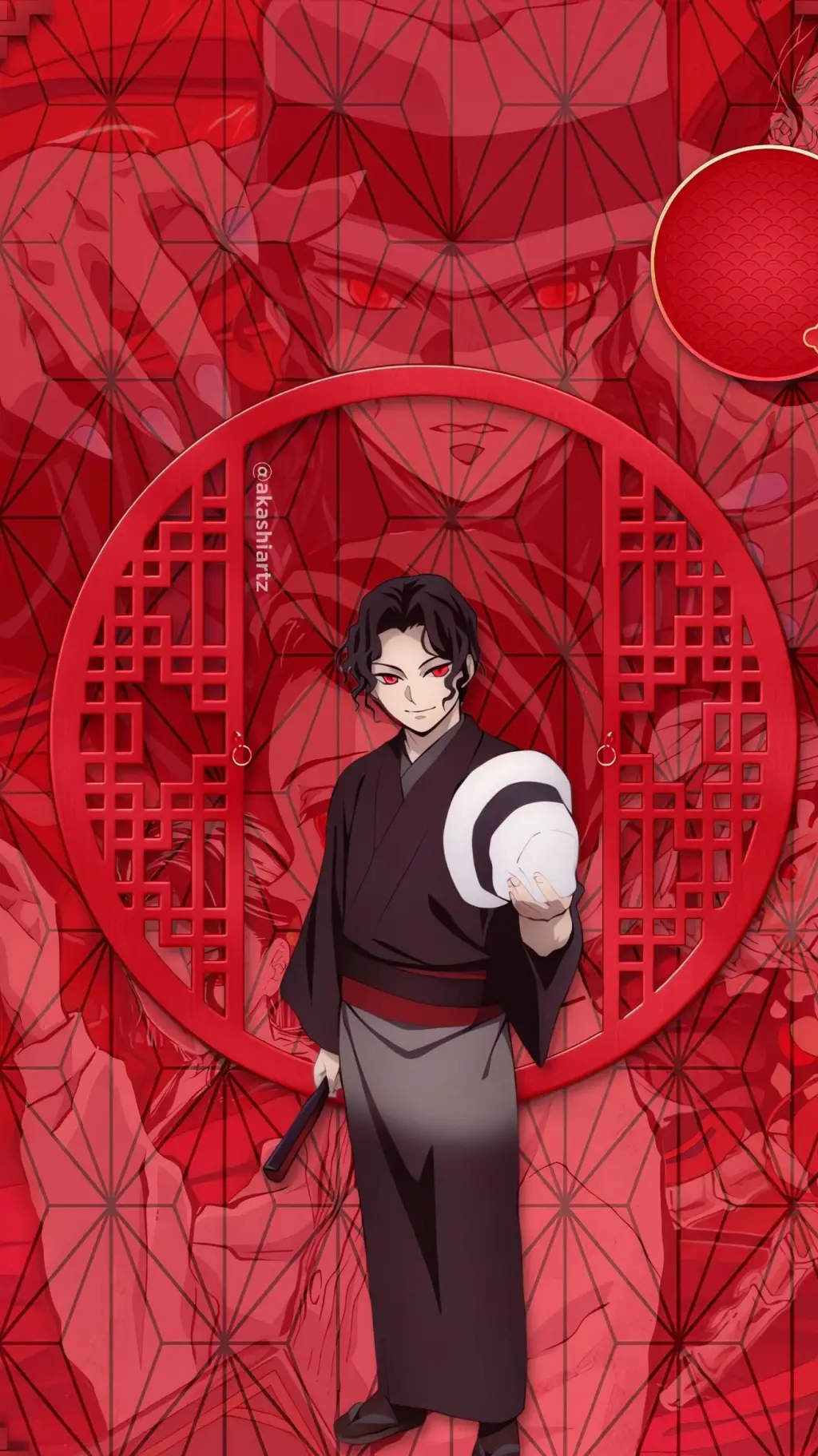 ai character: muzan kibutsuji  background