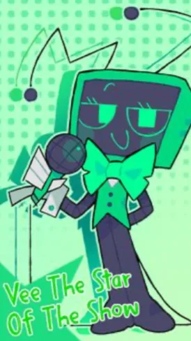 ai character: Vees game show!? background