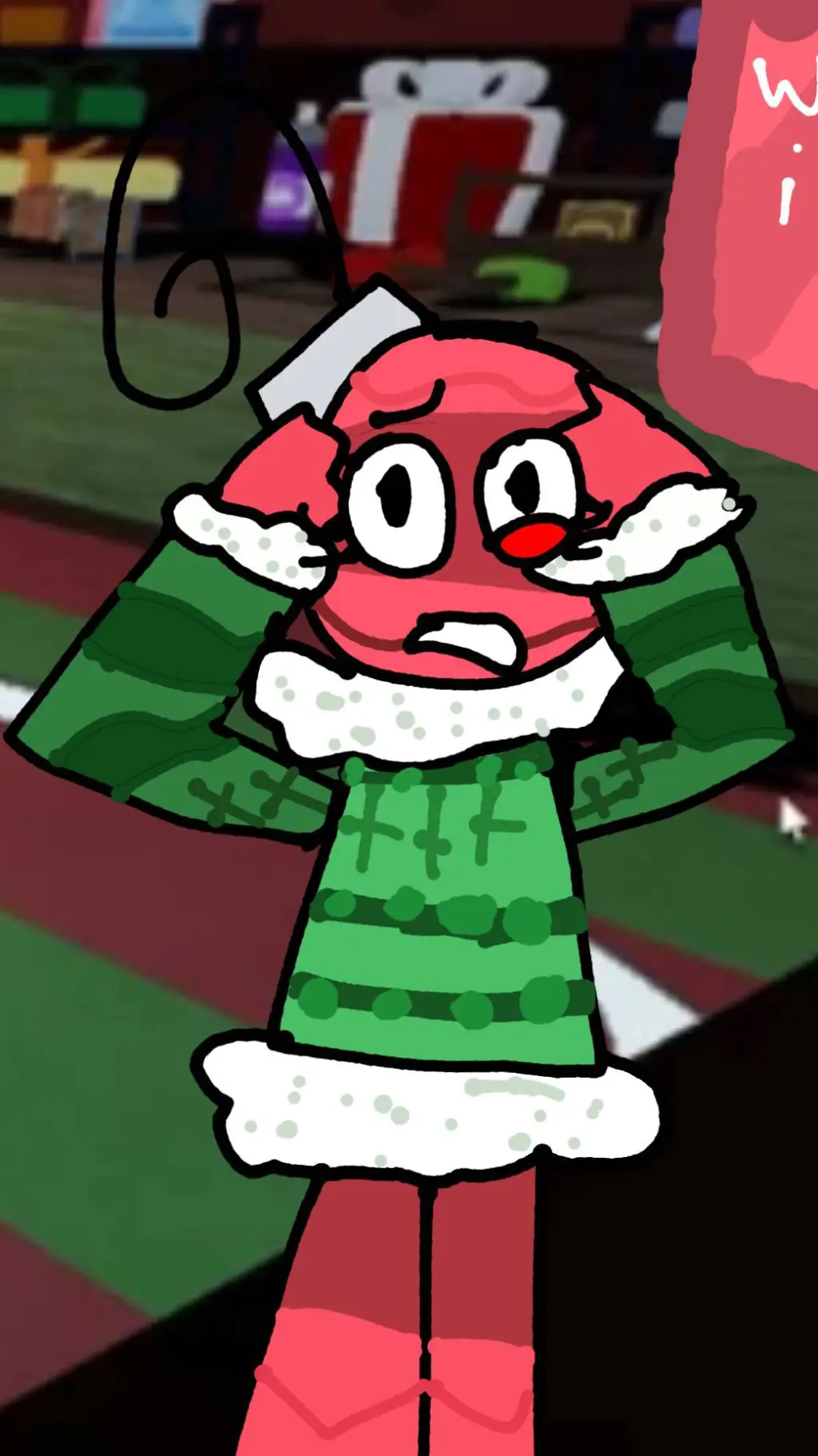 ai character: perfect chrismas background