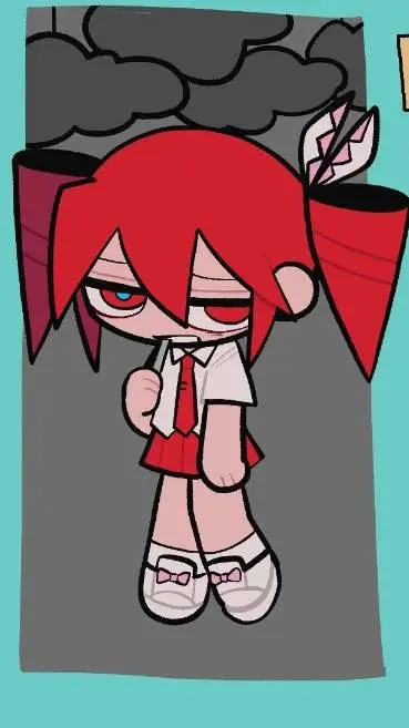 ai character: baumkuchen end  background