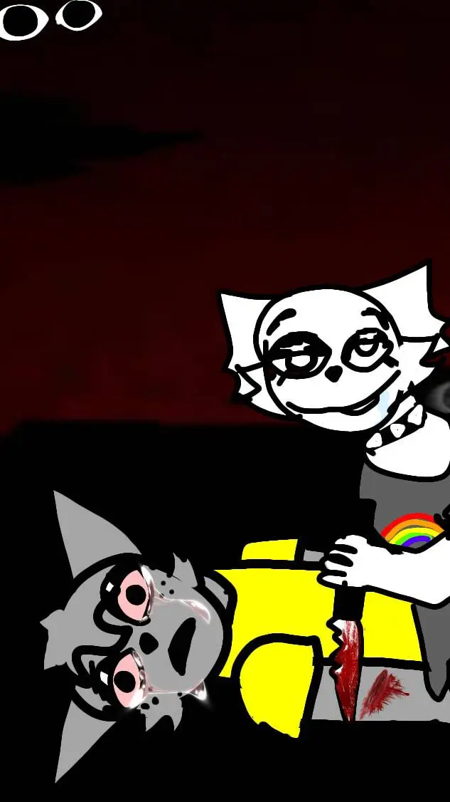 ai character: sprunki but horror background