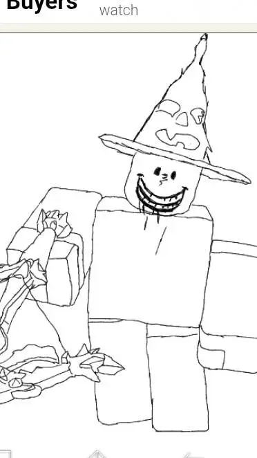 ai character: scary robock.  background