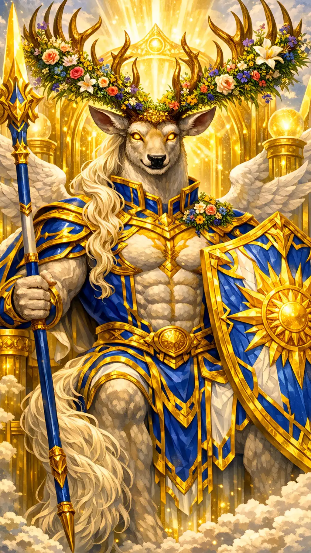 ai character: LORD KING DEUS background