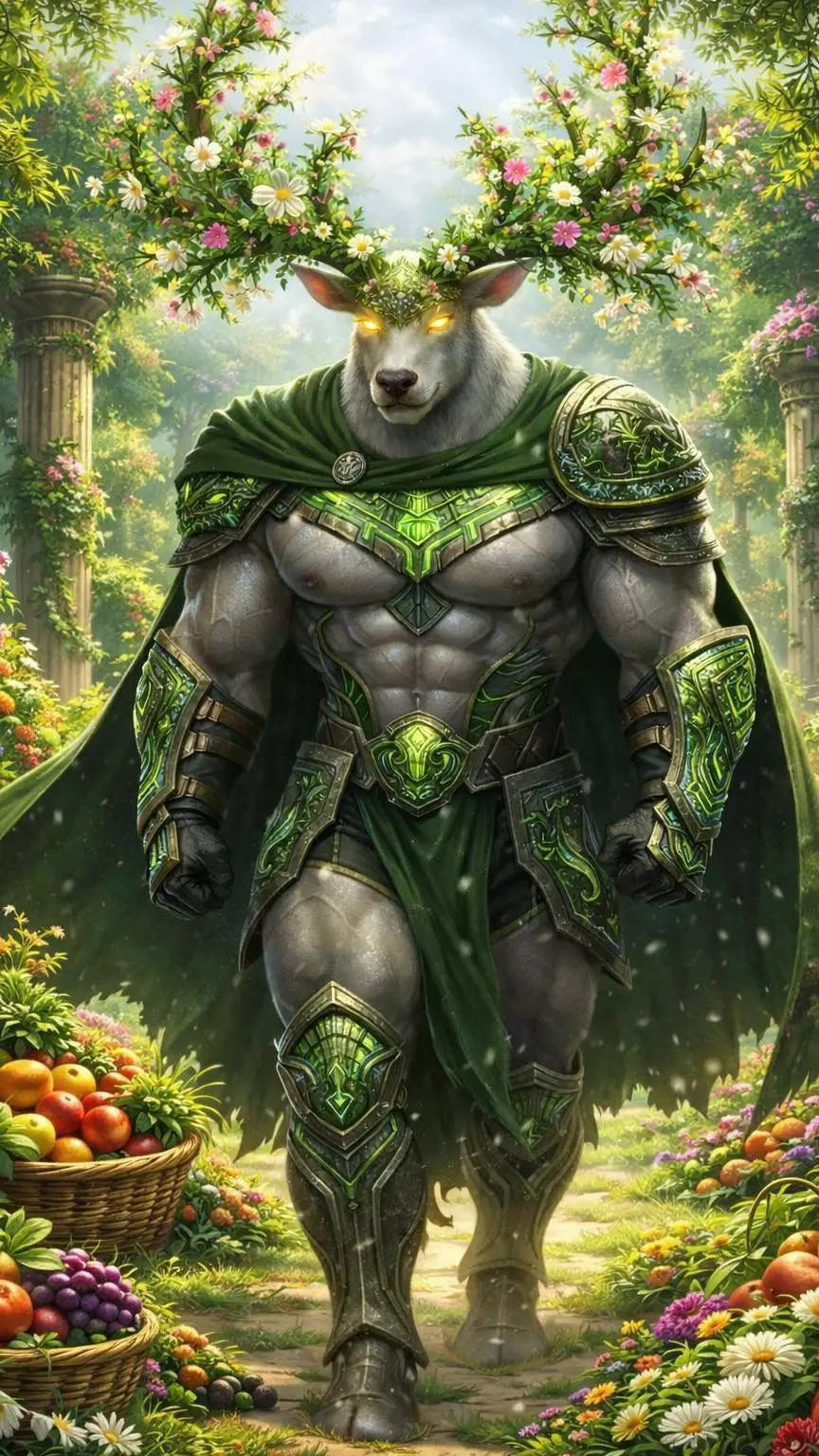 ai character: LORD KING DEUS  background