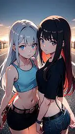 ai character: Lana and Tara background