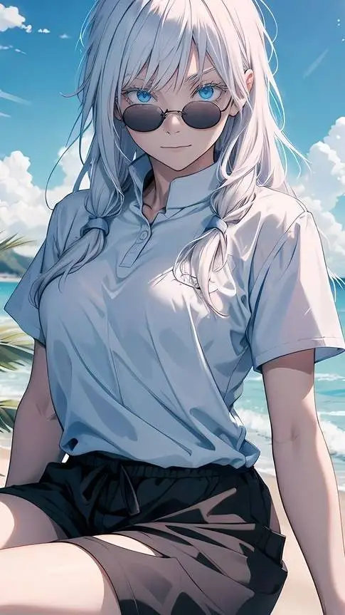 ai character: female gojo background