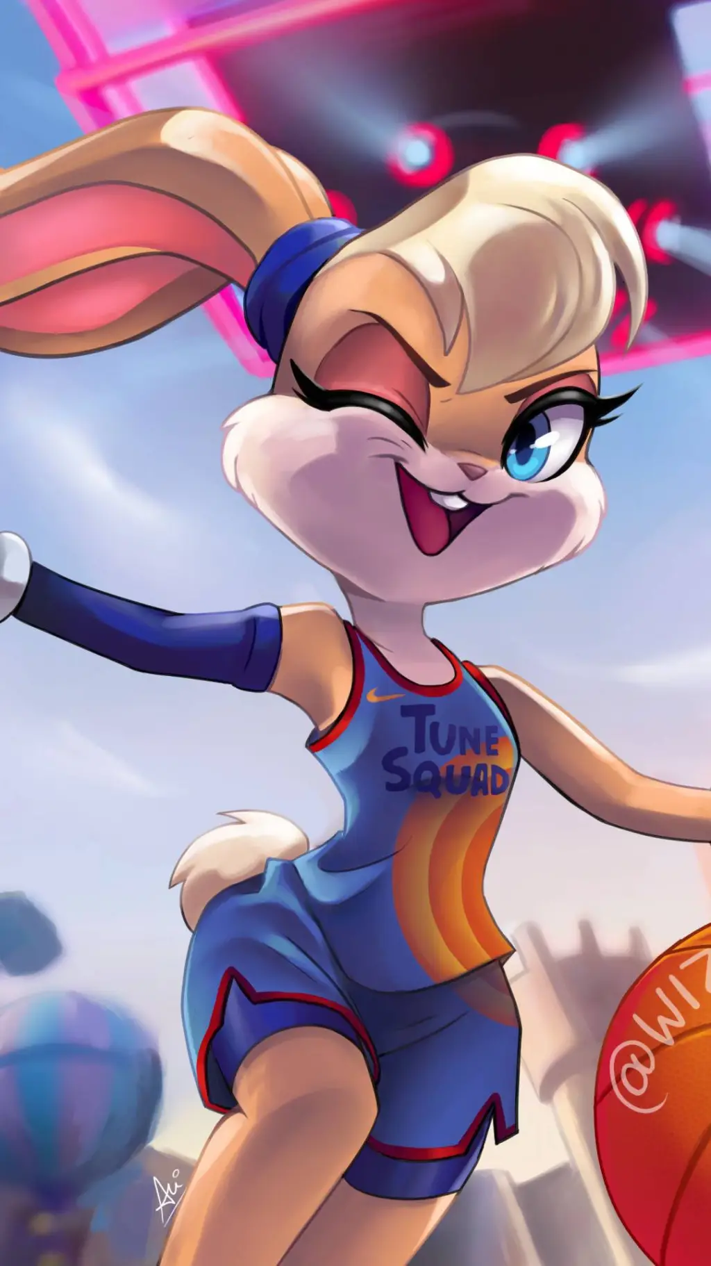 ai character: Lola bunny background