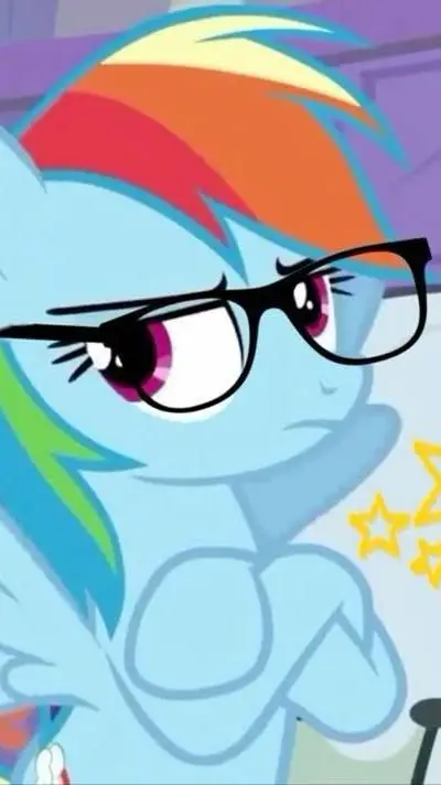 ai character: rainbow dash background