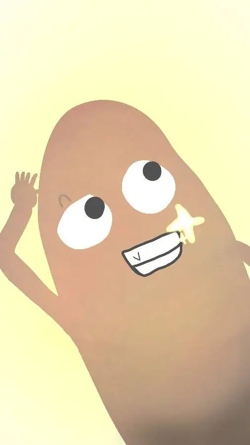 ai character: bean creature background