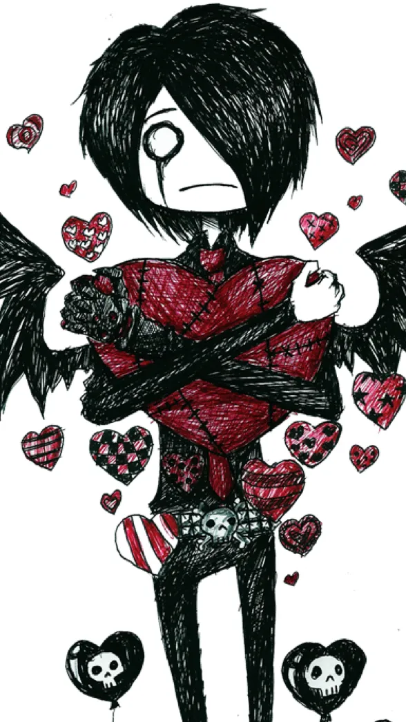 ai character: Emo life background