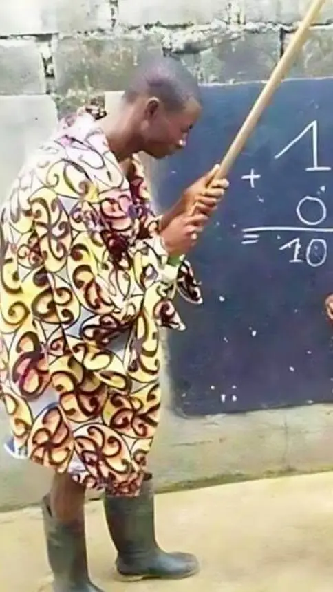 ai character: Teacher Black background