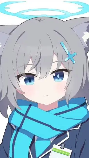 ai character: Shiroko(child) background