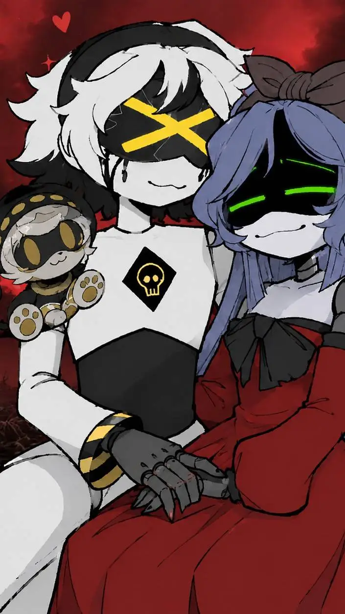 ai character: S x Violet background