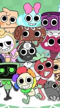 ai character: ★Dandys world 🌈★ background